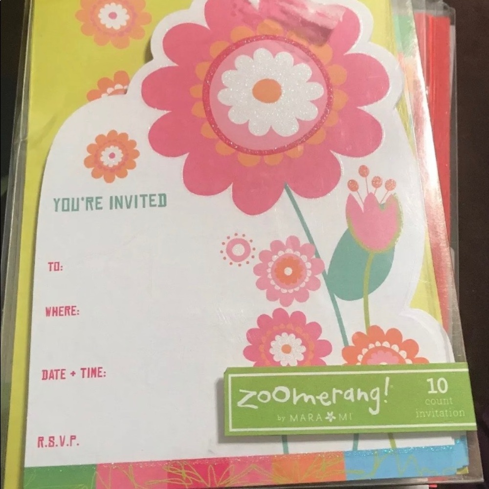 Mara Mi Zoomerang! Flower Party 30 Invitations